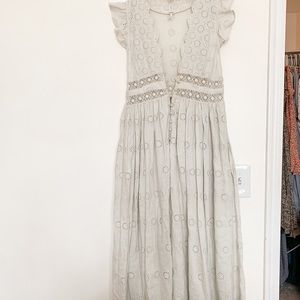Free People Eyelet Maxi dress S